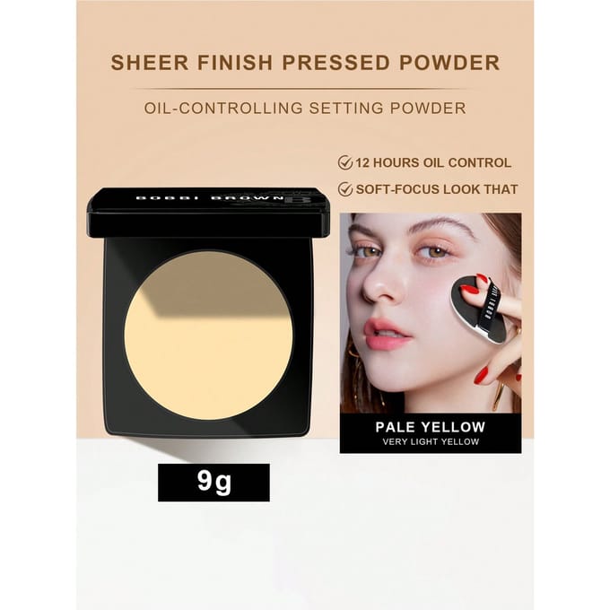 Bobbi Brown Sheer Finish Pressed 9gr | Pale Yellow​ - 001 | - 001 Yellow​