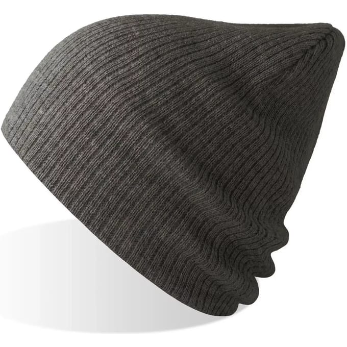 Atlantis Headwear Brad Beanie Recycled AT122 - Dark Grey Melange - One size