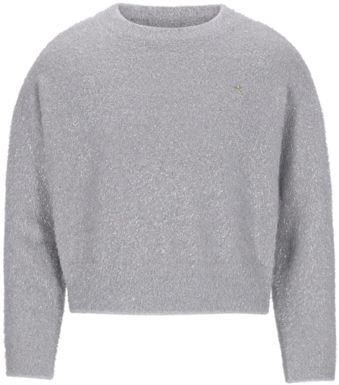 Like Flo - Do Flo girls hairy glittter knit - Silver - Maat 104