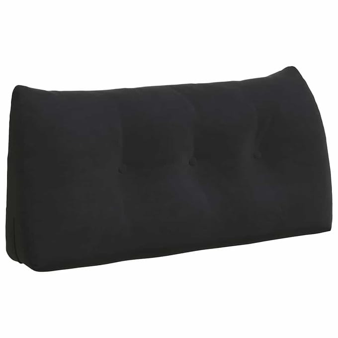 vidaXL - Rugkussen - Zwart - 100 - x - 24 - x - 50 - cm - Fluweel