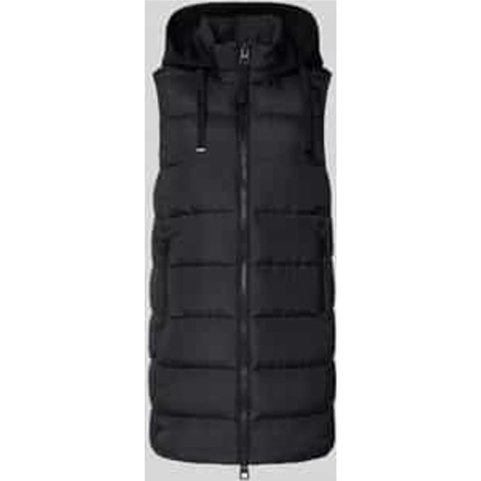 Regular fit gilet met capuchon van scuba