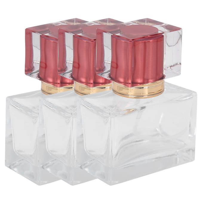 3pcs Flacon de Parfum Vide Rechargeable en Verre Atomiseur Distributeur de Parfum Cosmétique 30ml Violet