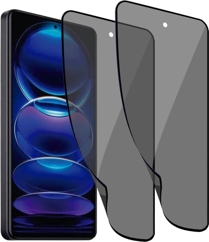 2x Geschikt voor Xiaomi Redmi Note 12 Pro - Privacy Screenprotector - Beschermglas - Privé GuardCover