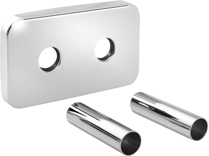 Bruckner Wicher - Afdekrozet voor middenaansluiting 50 mm, chroom 600.315.1