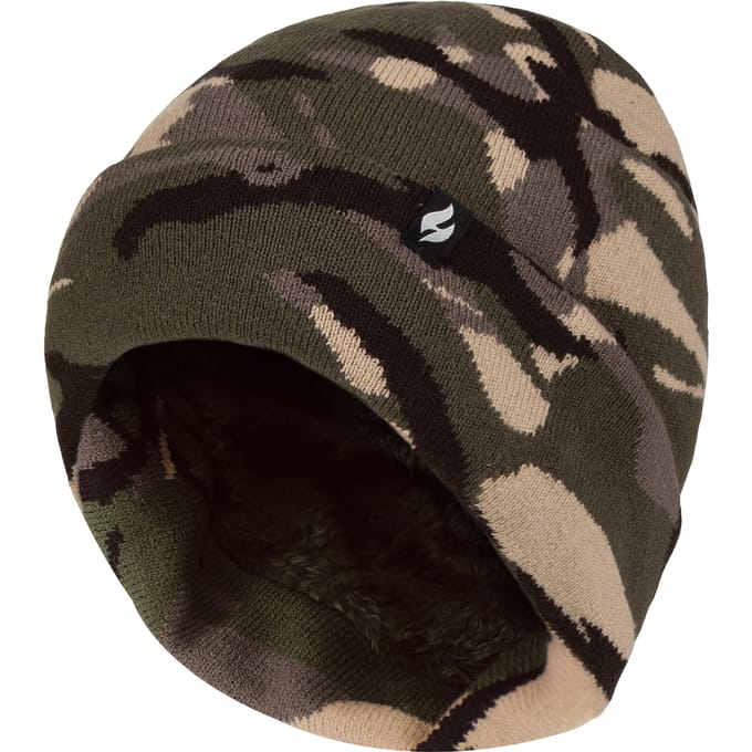 Heren 3.6 TOG Fleece Gevoerde Thermische Omgeslagen Wintermuts