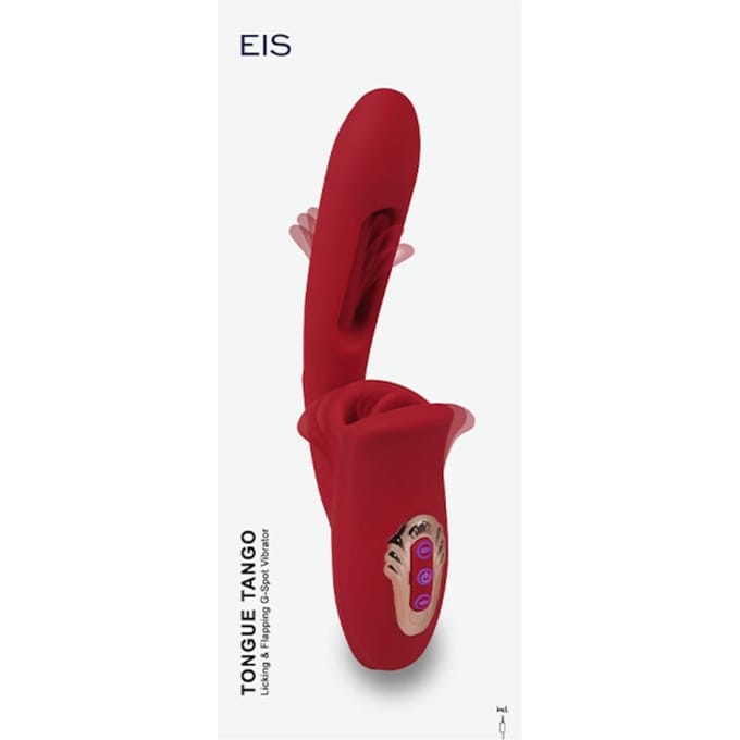 Rabbit Vibrator 'Tongue Tango', 25,5 cm