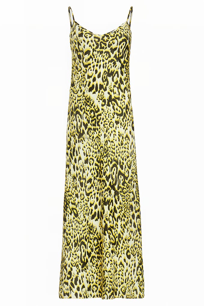 AllSaints Bryony Dress Teresa Lime Green Größe: 2 | Midikleider Outlet | Damen | Grün