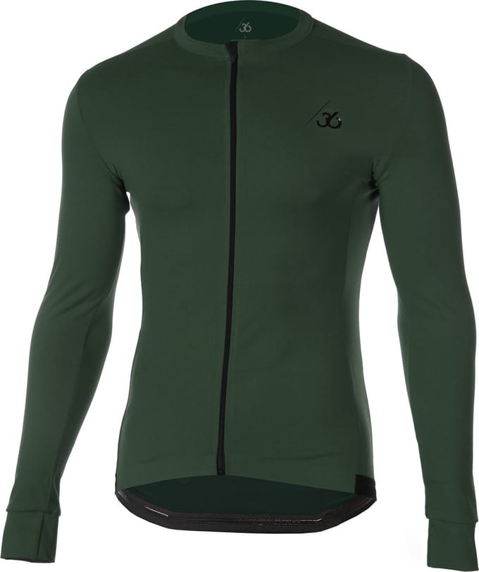 Chroma Wielershirt Lange Mouwen - Olijf Groen - Unisex