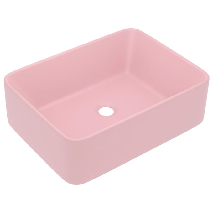 vidaXL - Wastafel - 41x30x12 - cm - keramiek - matroze