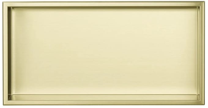 Inbouwnis Badkamer - Geborsteld Messing Goud - 60 x 30 x 10 cm