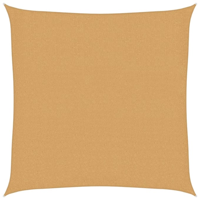 vidaXL - Zonnezeil - 160 - g/m² - vierkant - 2x2 - m - HDPE - zandkleurig