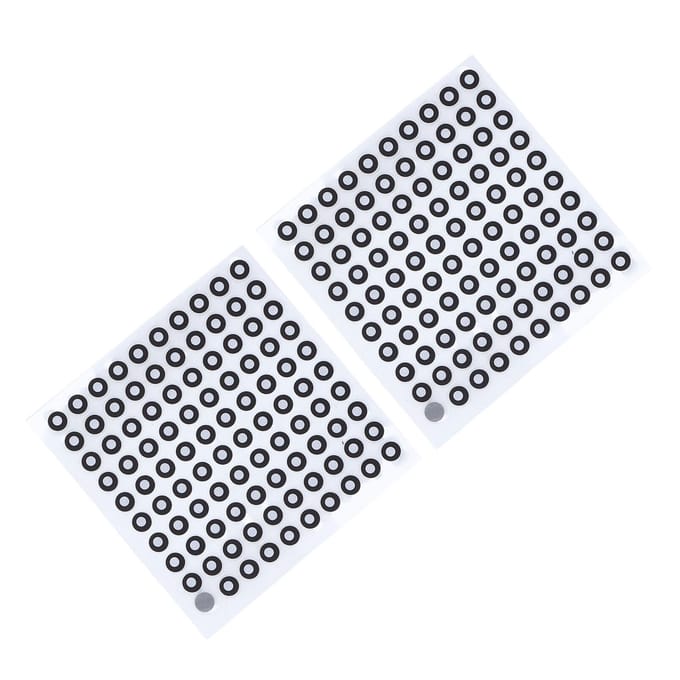 10 vellen 3D-scannen markeringspunten diffuse reflectie referentiepunten optische tracking lokalisatie white
