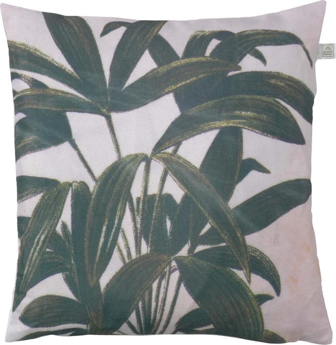 Dutch Decor LUNA - Sierkussen 45x45 - wit / beige - botanisch - Inclusief binnenkussen