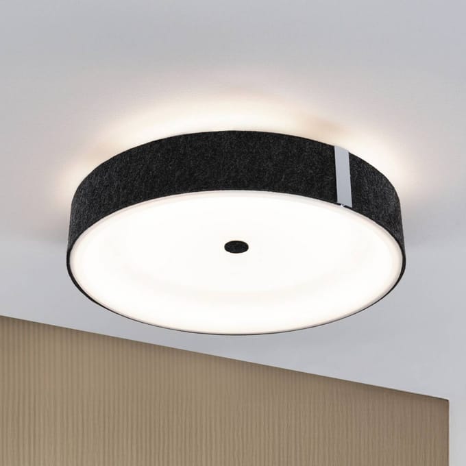 LED-plafondlamp Smart Home Zigbee 3.0 Malika Tunable White 2500lm 230V 26W dimbaar Antraciet