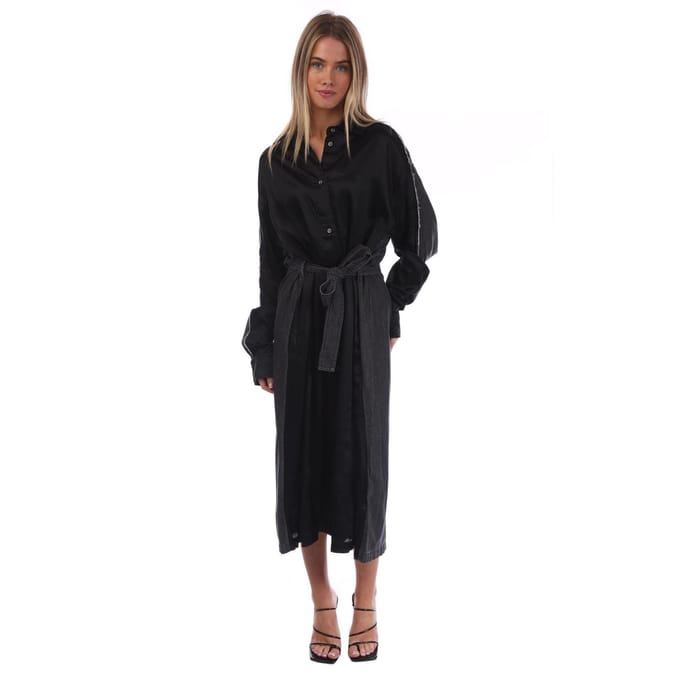 Diesel Dames-shirtjurk van rayon van D-Paige-Stram (Zwart)