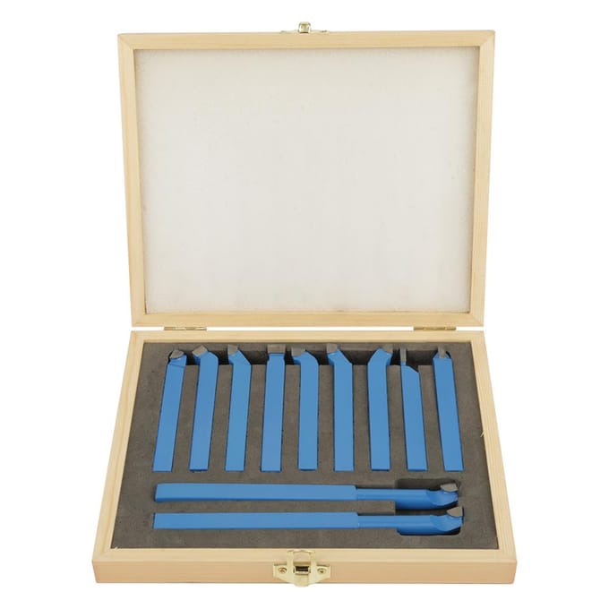 11 stuks 8*8mm Draaibankgereedschap Carbide Getipt Lassen Frezen Snijden Draaigereedschap Set wit