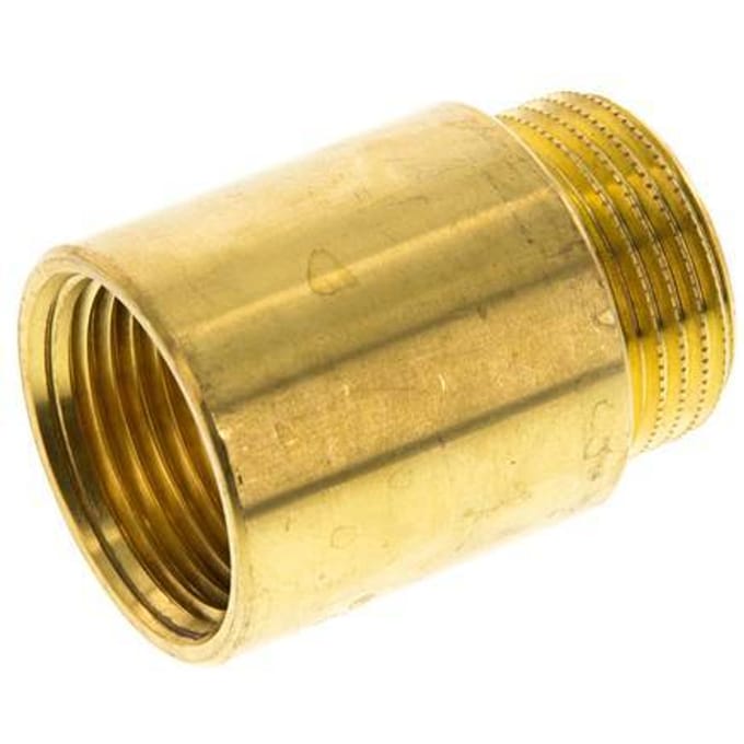 G 1'' F/M Messing Verlengstuk DIN 3523 - 40 mm - FL2S-FM-B-100G-40L