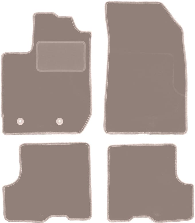 Beige veloursmatten voor: Dacia Sandero Stepway II FL hatchback (2018-2021)