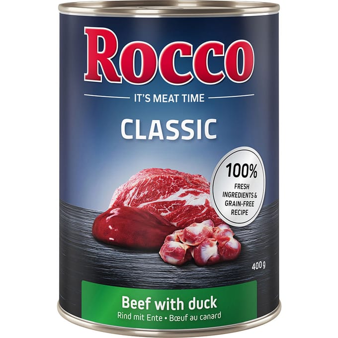 24x400g Rund met Eend Rocco Classic Hondenvoer