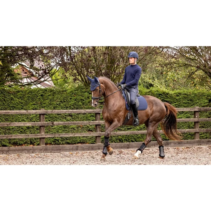 LeMieux SoftShell Grip Dressuur Zadeldekje Full - Navy