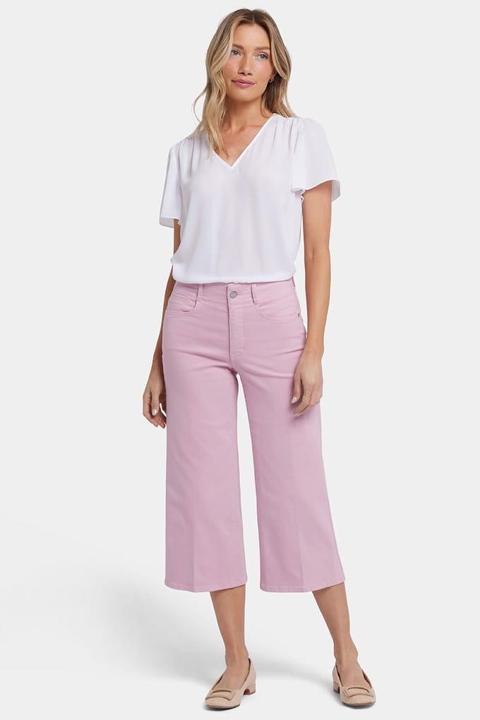 Brigitte Wijdbeen Capri Jeans Met Hoge Taille