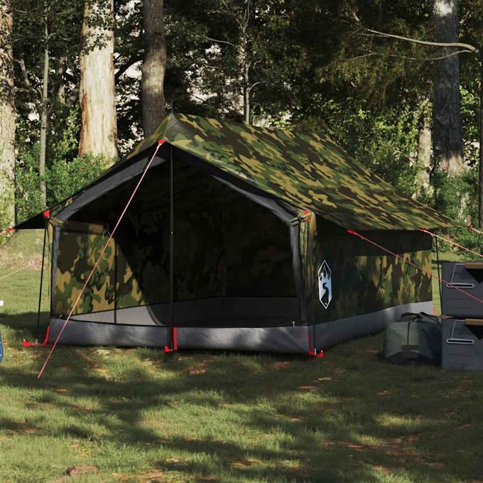 vidaXL - Tent - 2-persoons - waterdicht - camouflage
