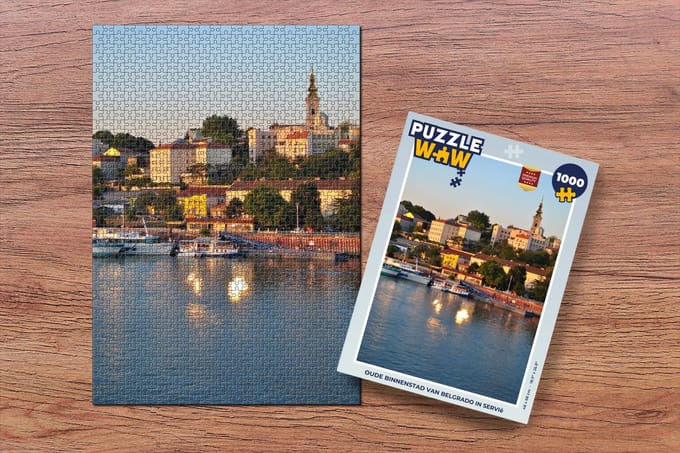 Puzzel Oude binnenstad van Belgrado in Servië - Legpuzzel - Puzzel 1000 stukjes volwassenen