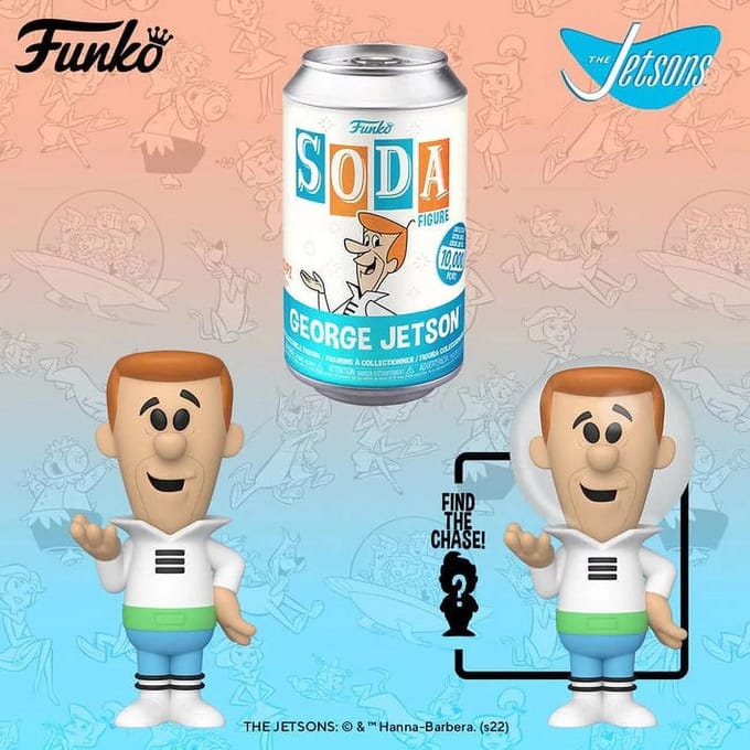 Funko Pop! Soda: Hanna-Barbera - George Jetson Kans op Chase