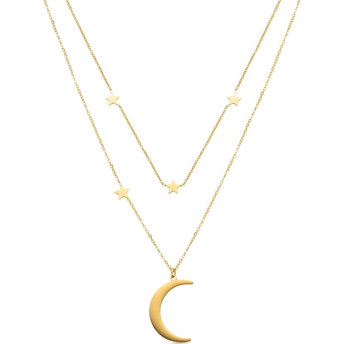 Luxenter Monil collier 18k goud afwerking