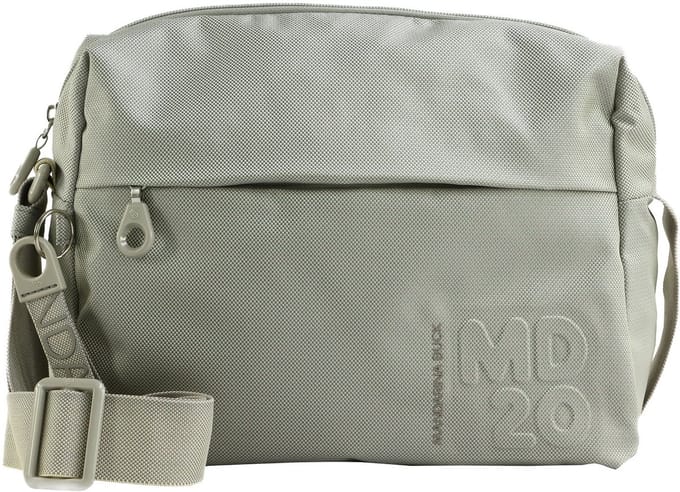 MANDARINA DUCK schoudertas MD20 Medium Zip Crossover Cocoon Lichtgrijs