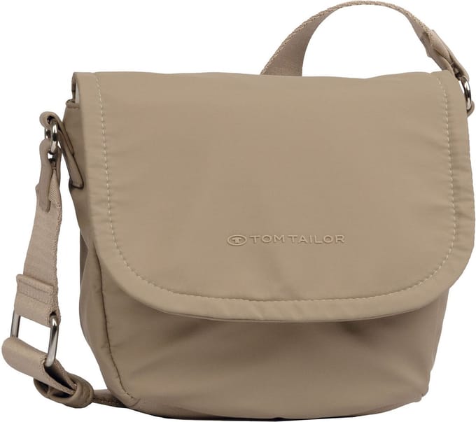 TOM TAILOR Schoudertas Sansa Flap Bag no Zip Taupe