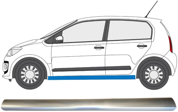 Reparatie dorpel onderste deel voor Volkswagen UP! 2011- / Links