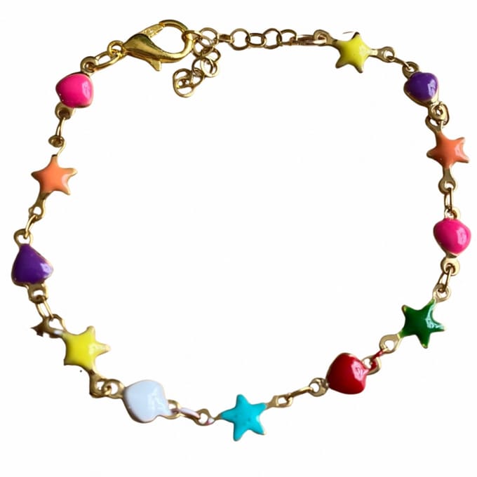 Armband-Emaille-Gekleurd-17 cm - Charme Bijoux