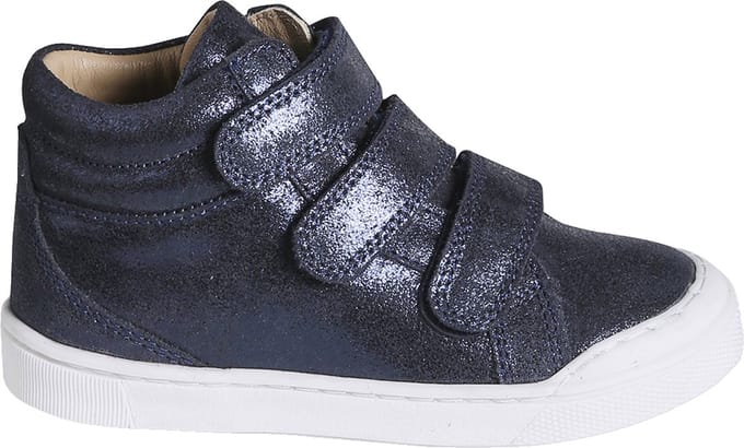 Vertbaudet Sneakers - meisjes - klittenband - goud - leren