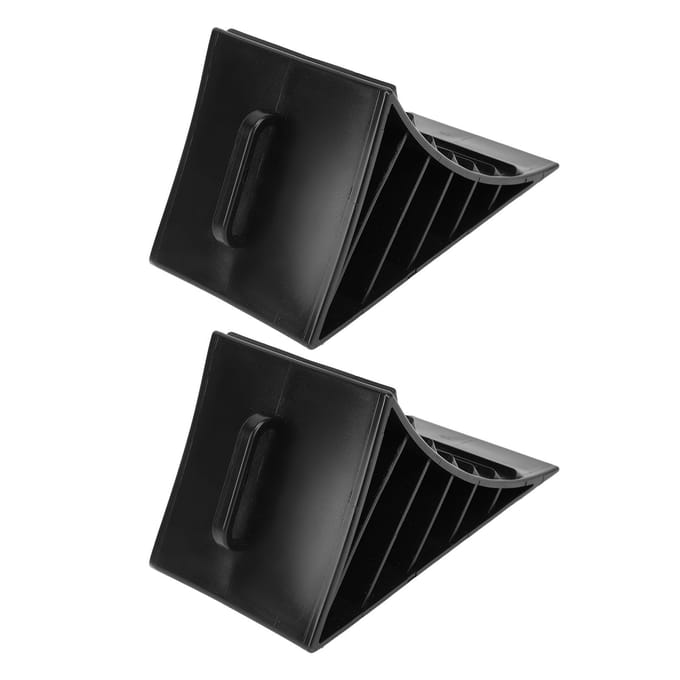 2 Stuks Zware Wielblok met Handvat Antislip Weerbestendig Verbeterde Veiligheid Verbeterde Grip gray