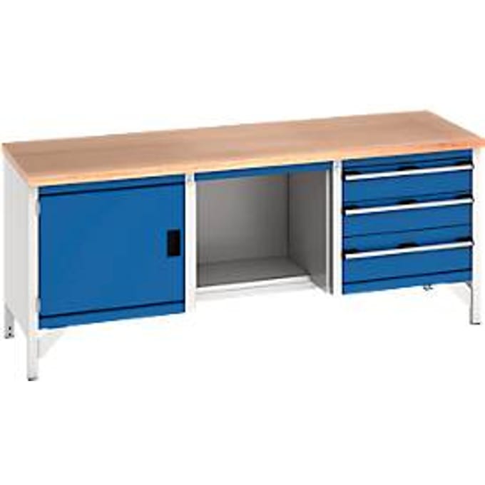 Werkbank en kast cubio KW-2078-2.8