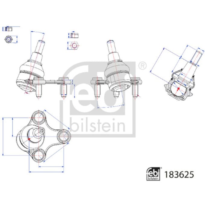 Draagarmverbinding / draagarmpen FEBI BILSTEIN 183625