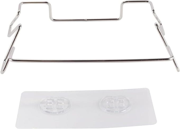 Vuilniszakhouder - Afvalhanger - Afval Opbergen - Zelfklevend - 14 cm - Zilver