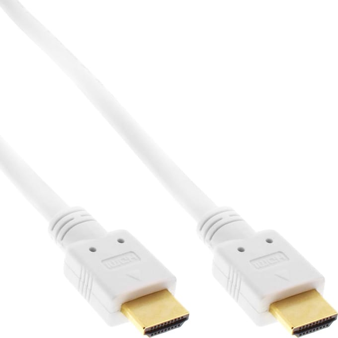 HDMI kabel - versie 2.0 (4K 60Hz + HDR) - CU koper aders / wit - 5 meter