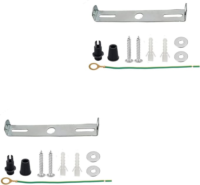 Plafondrozet - Lampbeugel - Lamp Ophangen - Met Riembevestiging - 115mm - 2 Pack