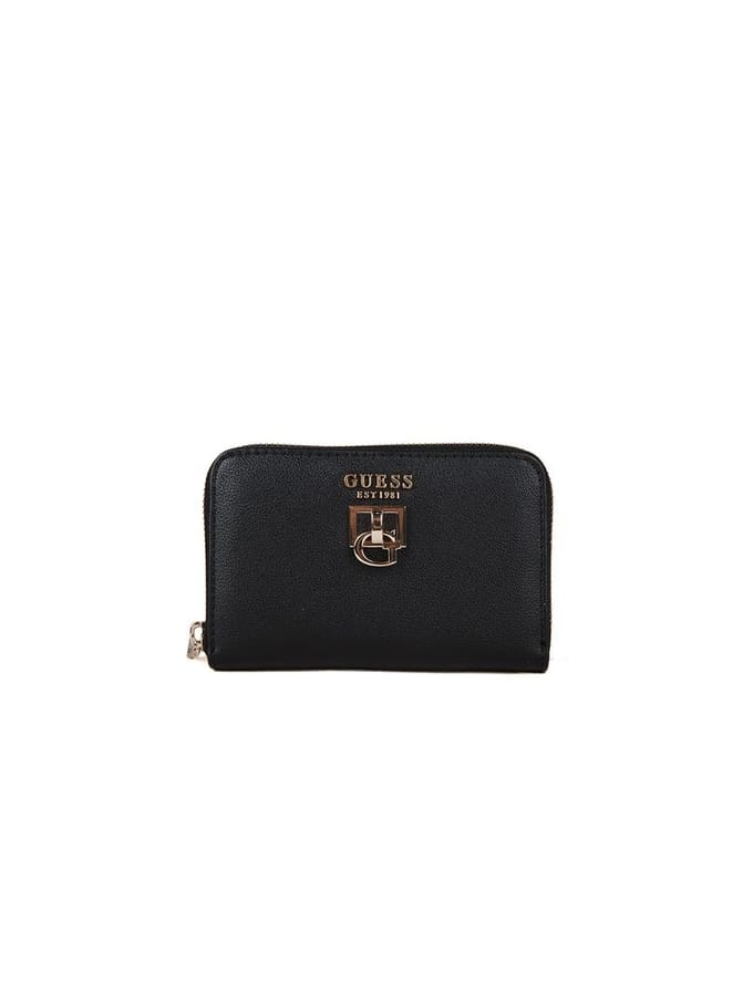GUESS portemonnee Bianca SLG Zip Around Wallet Black zwart