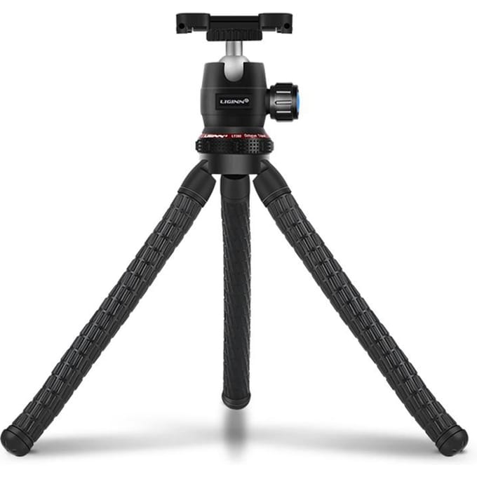 Flexibel Statief Telefoon/DSLR/Systeemcamera Standaard Verstelbare Selfiestick Draaibare Bal zwart