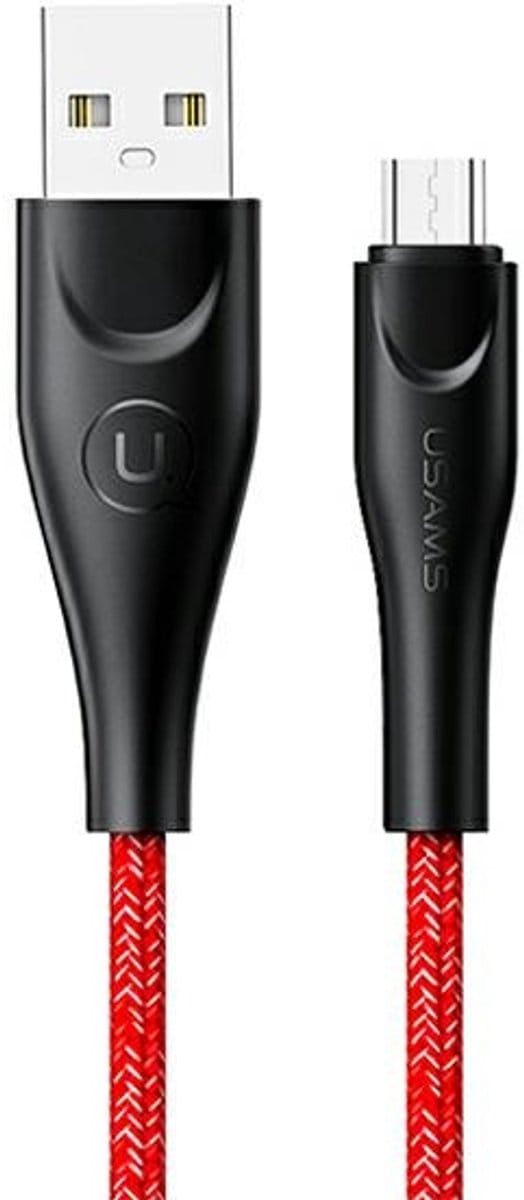 USAMS U41 Serie - MicroUSB Kabel - Snel Opladen - 2m - Rood