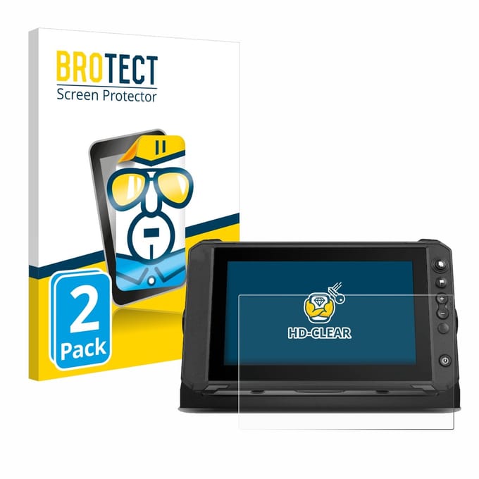 BROTECT - Screenprotector voor Lowrance Elite FS 9 - Folie Beschermfolie transparant 2 Stuks