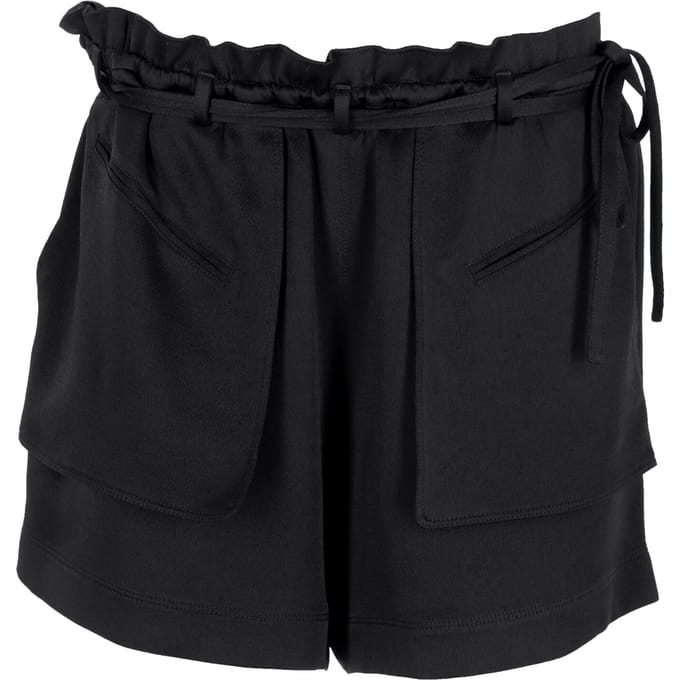 Valentino Garavani Paperbag Shorts in zwarte viscose