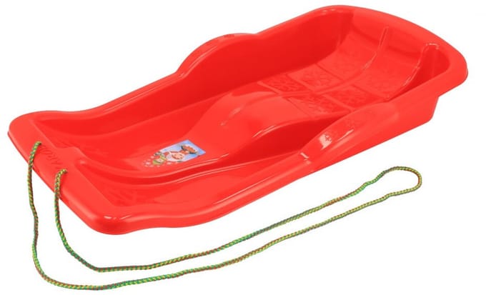 Baby Mix Karol kunststof kinderslee rood - Bobslee