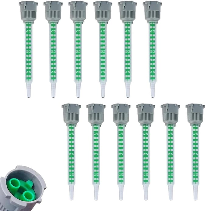 Mengmondstukken - Epoxy Mondstukken - Tweecomponenten Lijmen - Statische Mixer - 20 stuks - Transparant