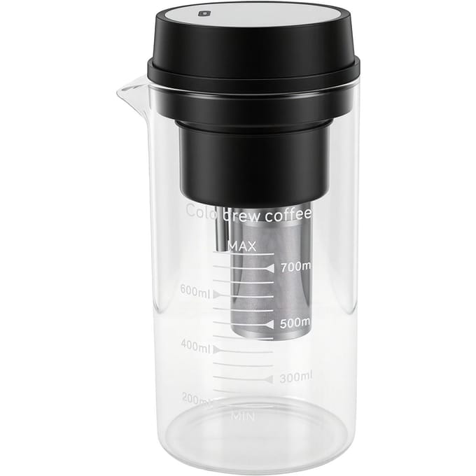 700ML Cold Brew Koffiezetapparaat Oplaadbaar Grote Capaciteit Waterdicht Elektrisch Cold Brew Koffiezetapparaat voor Thuis Kantoor L