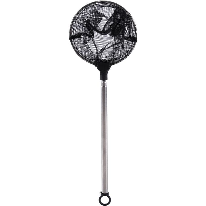 Vis Aquarium Accessoires Net Mini Verstelbaar Telescopisch Vissen Garnalen Schepnet Rond black