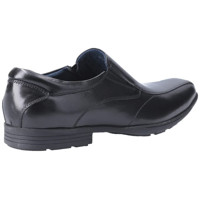 Pod Dundee Leren Zwarte Schoenen Voor Jongens